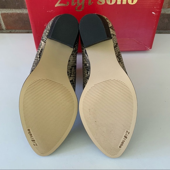 ZiGi Soho women’s Harlan Snake Print Block Heel Ankle Boots Size US 9 M NEW - Picture 7 of 8